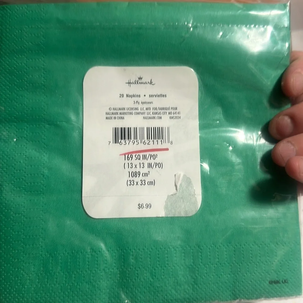 HALLMARK DINOSAUR PARTY PACK: FELT BANNER & NAPKINS: NEW WITH TAGS
